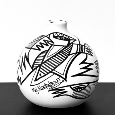 Black & White Collection Small vase 9 cm (code 1.25)