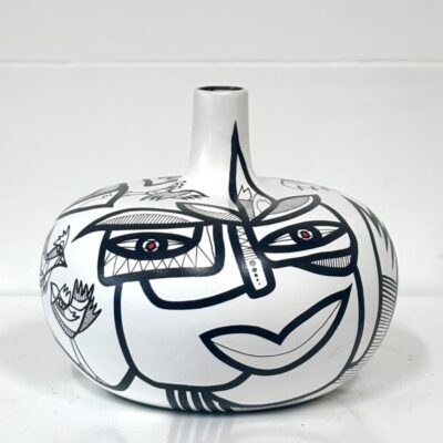 Black & White Collection, "Pumpkin" vase
